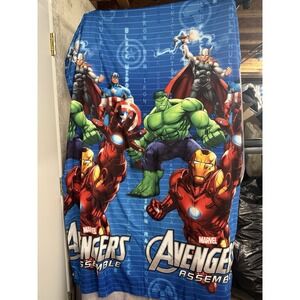 Marvel Avengers Assemble  Curtains 4 Panels 42" x 63" Superhero Hulk  America